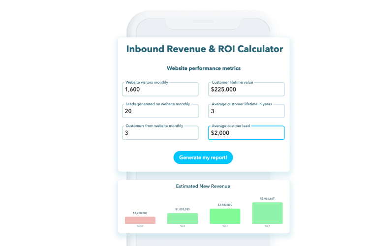 A picture of a report calculator